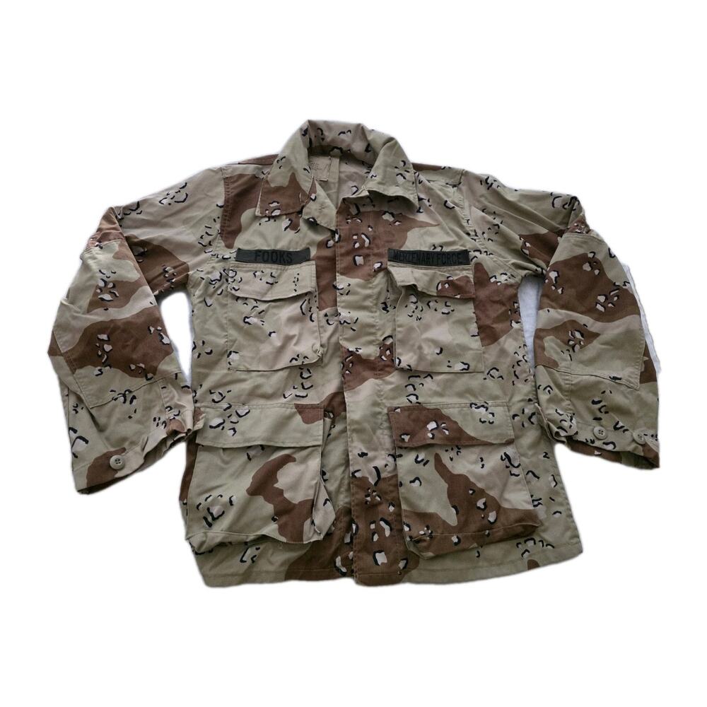 Military Coat Camouflage Desert Small Short Chocolate Chip